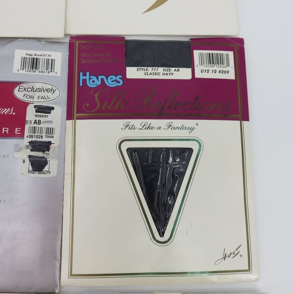 Vintage Hanes Lot of 9 Pantyhose Varied Sizes and Colors 1990s 2000s NEW Unused - Picture 12 of 16